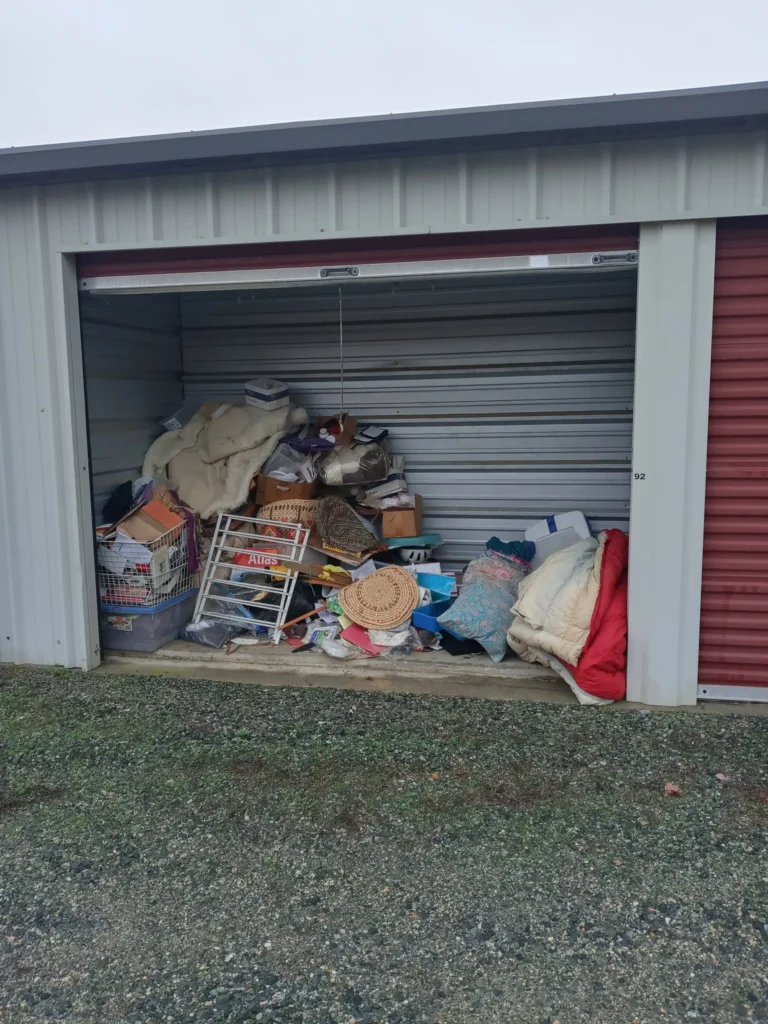 Before clearing storage locker